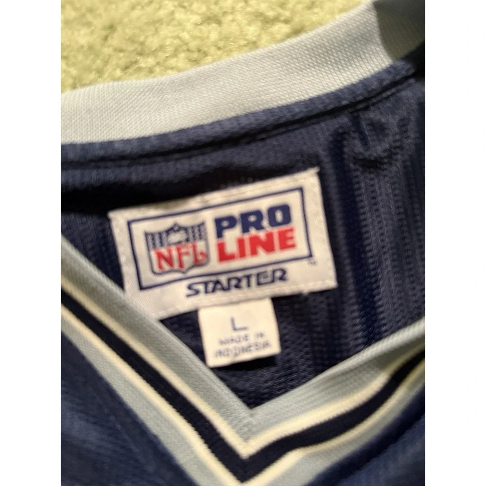 Vintage 1990s Starter Pro Line Dallas Cowboys Navy pullover size L - Picture 4 of 5